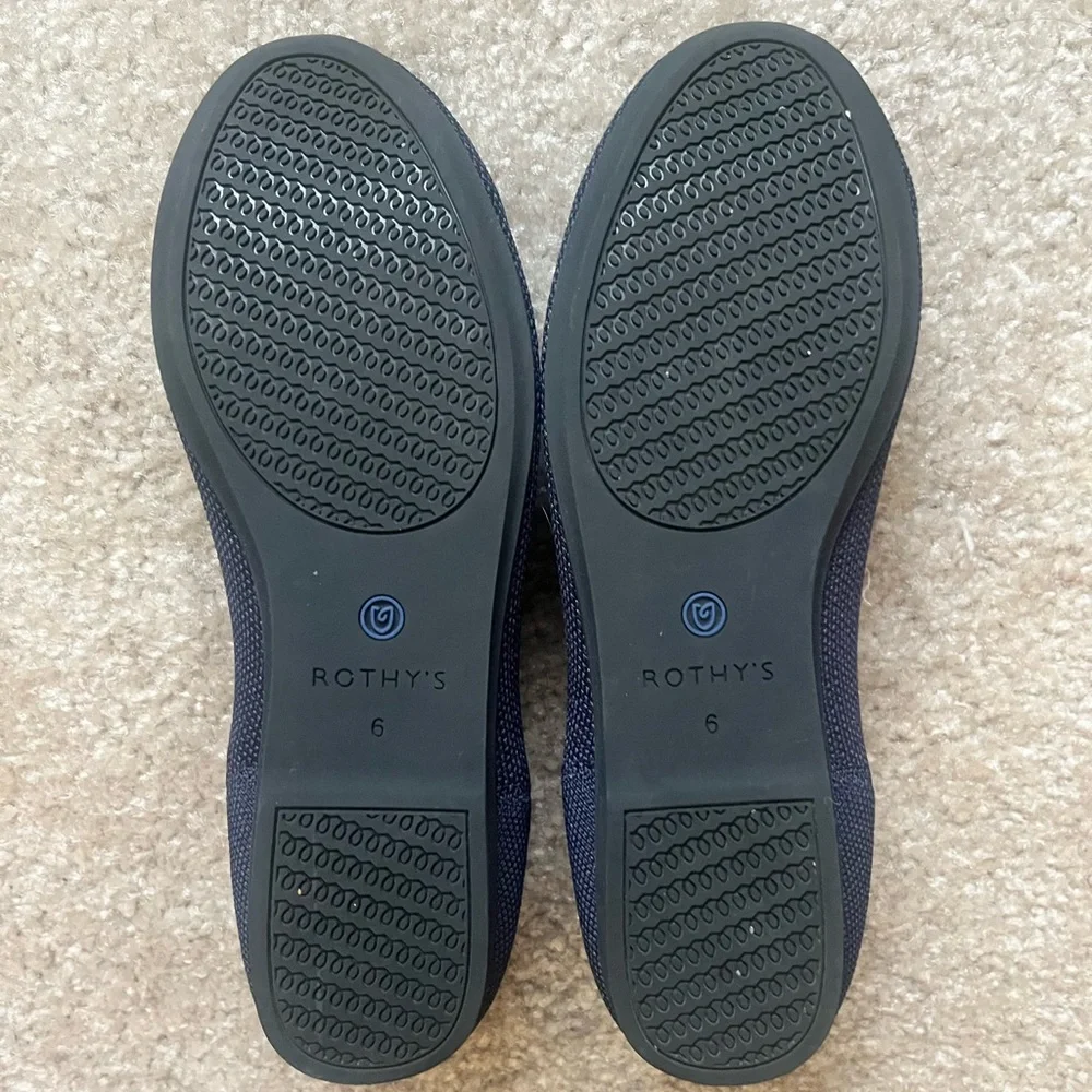 Retired Maritime Navy Rothy Flat Shoes Size 6 - Picture 5 of 8